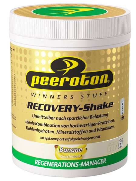 RECOVERY Shake pre rýchlu regeneráciu s príchuťou Banán 540g Peeroton