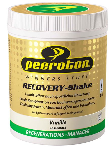 RECOVERY Shake pre rýchlu regeneráciu s príchuťou Vanilka 600g Peeroton